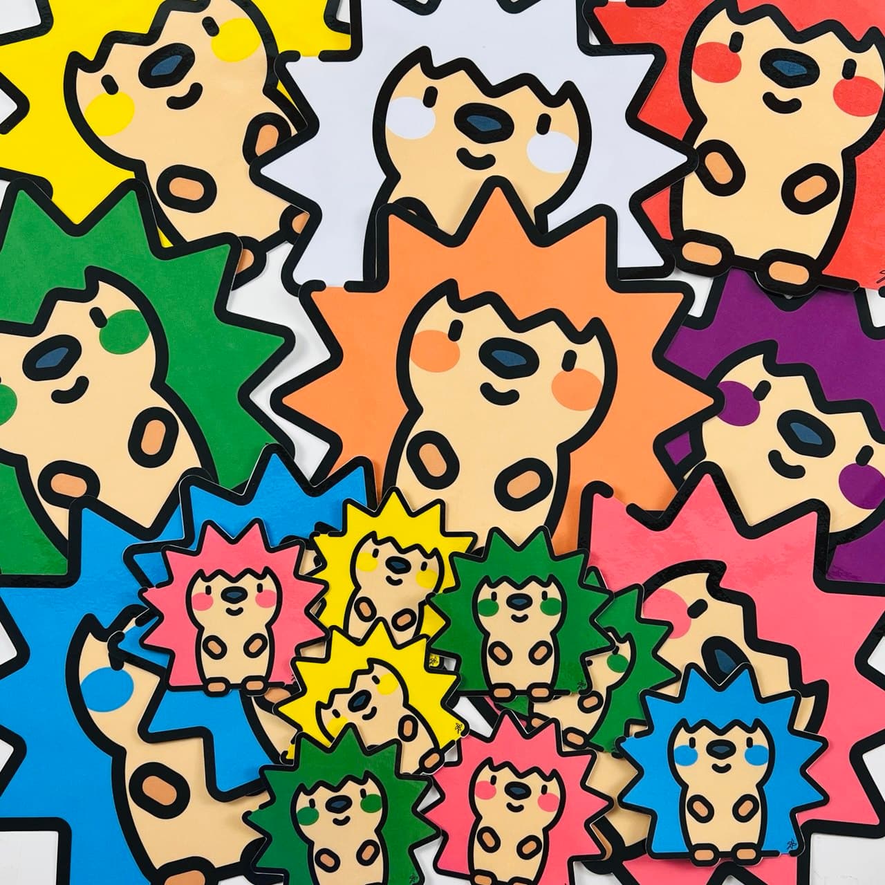 Erizos de colores