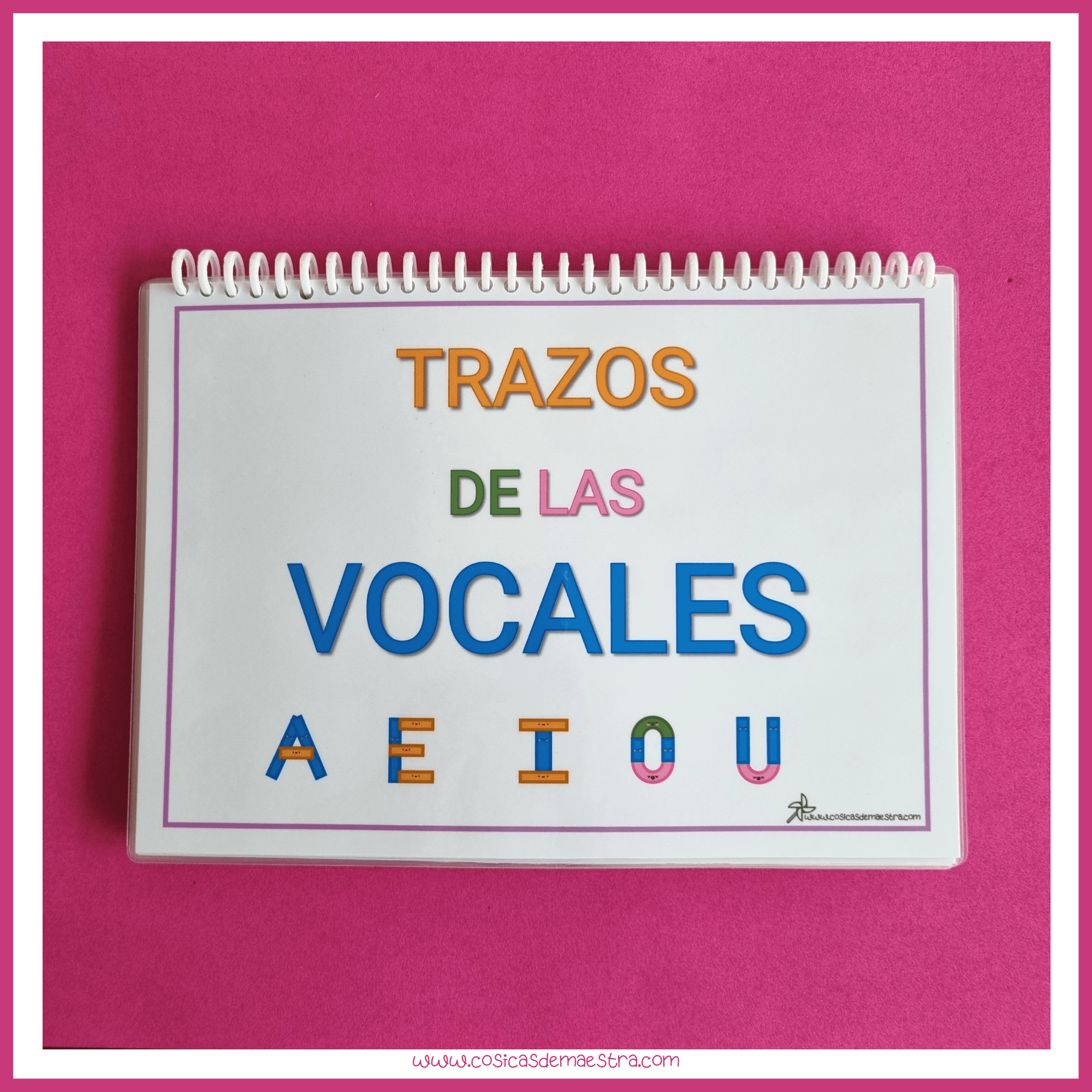 Librito: "Trazos de las vocales"