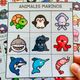 Bingo animales marinos